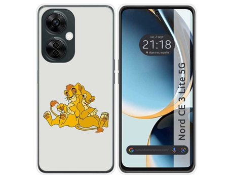Funda Silicona para Oneplus Nord CE 3 Lite 5G diseño Leones Dibujos