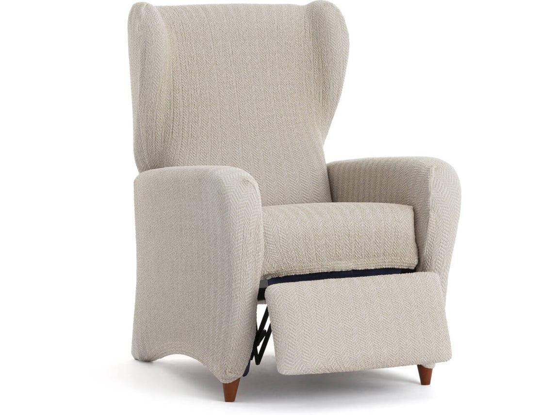 Funda de Sillón Relax EYSA Premium Jaz Tejido Multielástico (85 x 90 x 120 cm - Poliéster y Algodón - Lino)