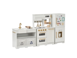 Cocina Teamson Kids Atlanta (blanca y dorada / 17 accesorios)