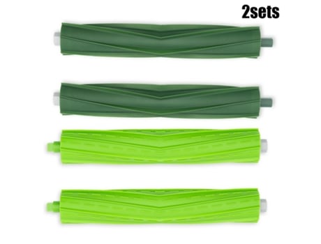 4X cepillos de rodillos de goma para los cepillos rodantes principales traseros y delanteros para Irobot Roomba I7 I7 I7Plus E5 E6 E7 pieza de aspi...