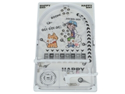 Juguete Arcade Portátil Para Niños Con Soporte Blanco Que Mejora La Coordinación Mano-ojo.