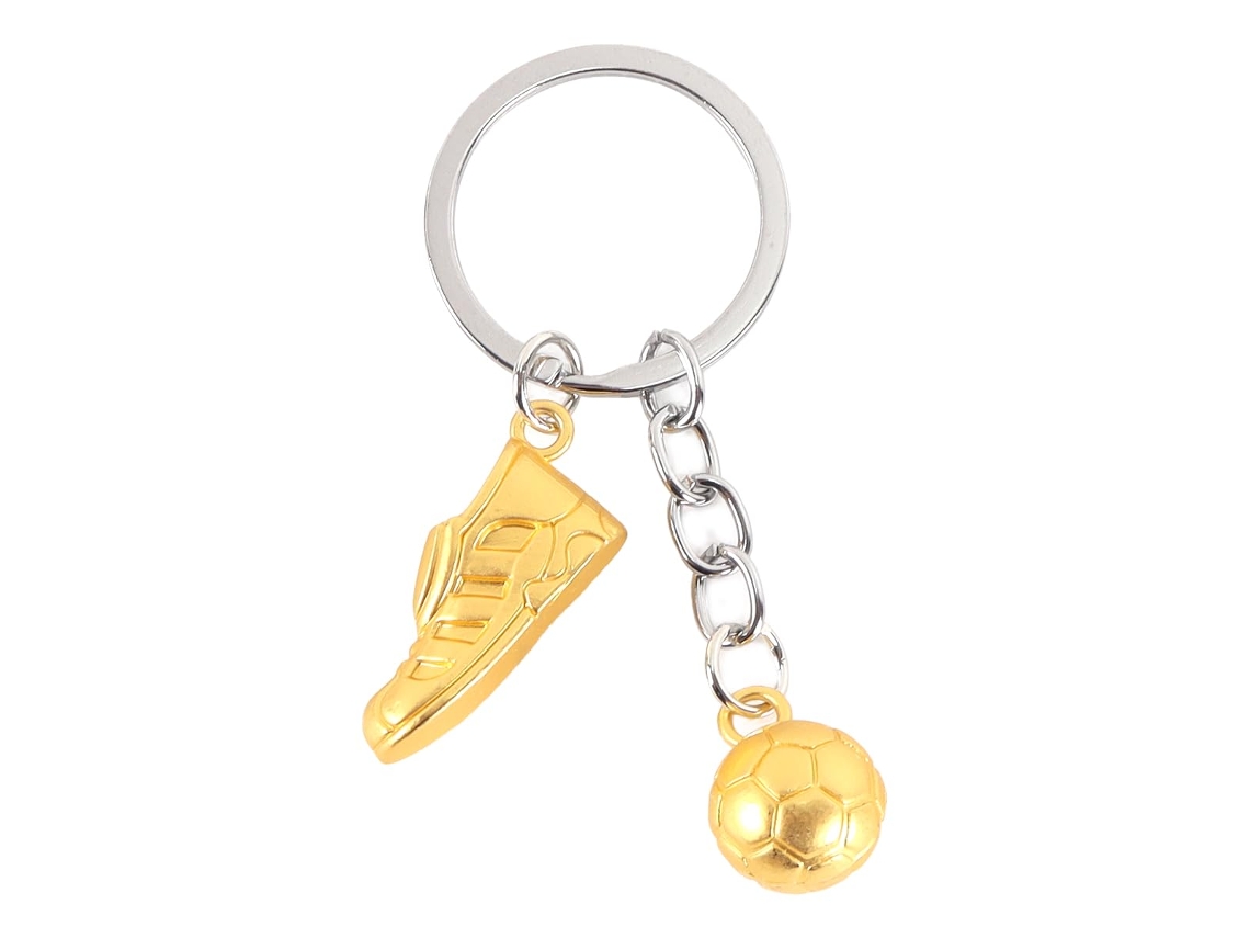 Llavero 3d Metálico De Fútbol, Accesorio Ideal Para Amantes Y Aficionados Al Deporte.