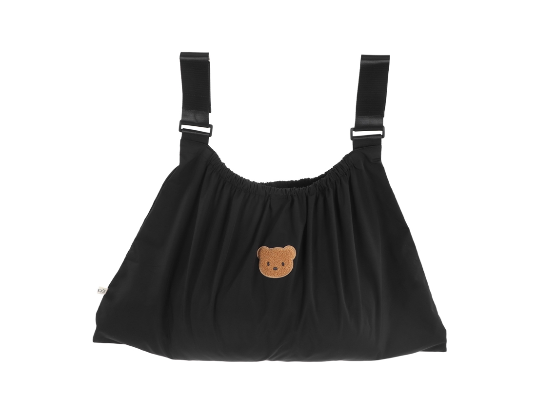 Bolsa Organizadora Para Cochecito De Bebé, Nailon, Impermeable, Gran Capacidad, Oso Negro