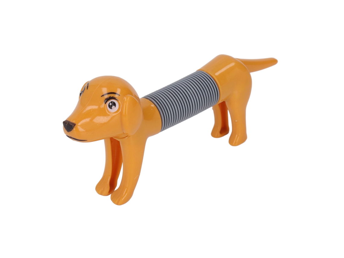 Juguete Antiestrés Tubo Pop Con Diseño De Perro Colorido Elástico Estirable Para Niños Niñas Marrón Oscuro