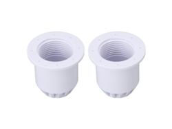 2 Adaptadores De Manguera De Pvc De 1,5 Pulgadas Para Calentador De Piscina Solarpro 4553
