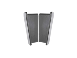 Deflector RENOPLAST de pared para perfil de alero W30 Gris Derecha Izquierda Acabado de terrazas Suelos de resina