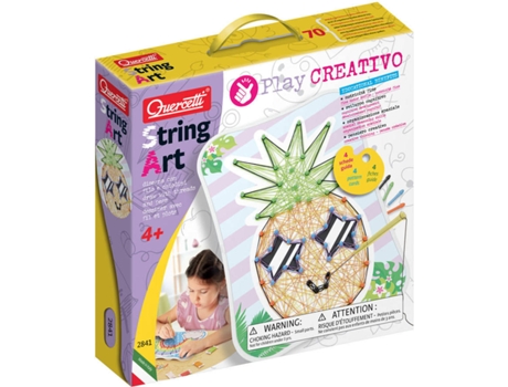 Juego Educativo QUERCETTI Play CREATIVO Arte Cordones Fantasia (Edad Mínima: 4 Años - 30 x 29 x 7 cm)
