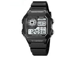 Reloj electrónico multifuncional Meijin Black Machine resistente al agua para hombre