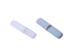 Estuche extensible para cepillos de dientes (2 unidades), soporte para pasta de dientes, contenedor antibacteriano ajustable, caja azul y transparente Rosewell