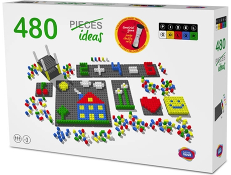 Juego de Mosaicos GAME MOVIL Pixel Color (Edad Mínima: 3 años - 480 piezas)
