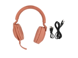 Auriculares Inalámbricos Y Con Cable Bluetooth 5.1 Para Juegos Con Sonido Estéreo Y Micrófono - Rojo