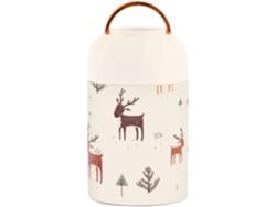 Fiambrera Isotérmica De Acero Inoxidable Con Cuchara Bonito Diseño Ciervo Para Niños Y Mujeres 500 Ml Gra...