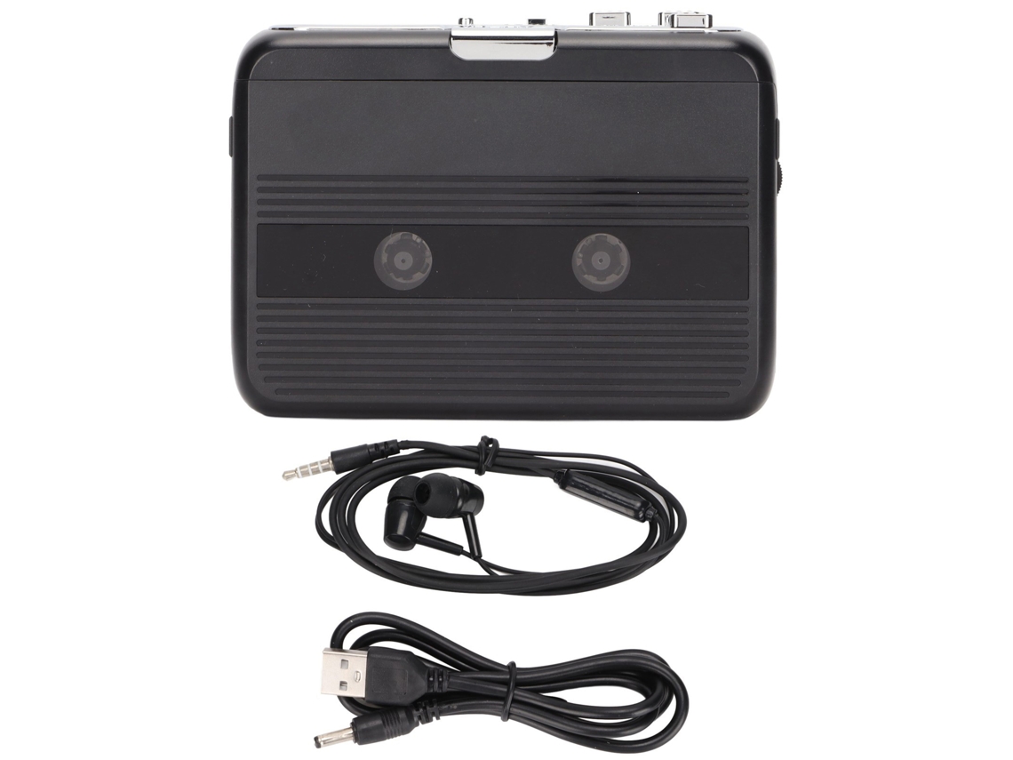 Ton007b Reproductor De Casetes Portátil Bluetooth Con Conector Estéreo De 3,5 Mm Para Coches Y Altavoces