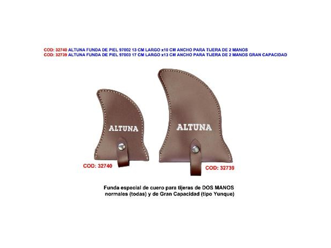 Altuna funda de piel 97002 13 cmx10cm para tijera de 2 manos