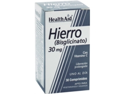 Complemento Alimentar HEALTH AID Hierro Biglicinato 30 Mg (Mirtilo - 30 Comprimidos)
