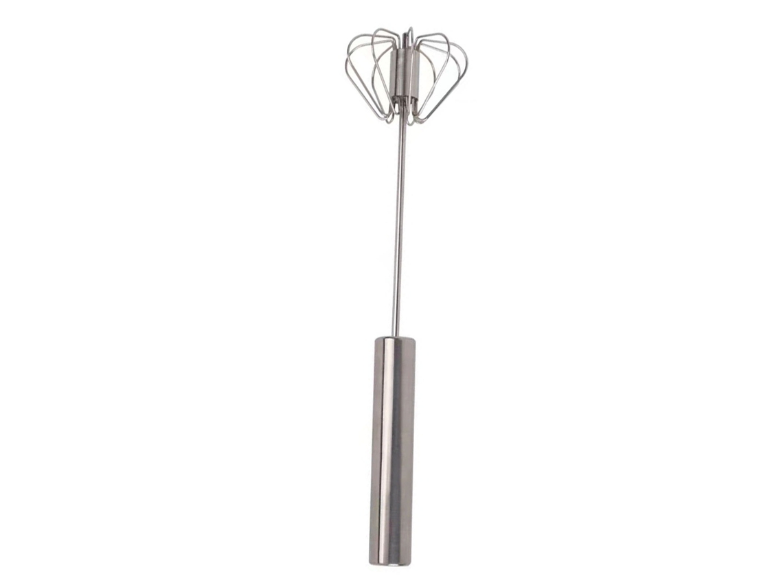 Batidora De Huevos Semiautomática De Acero Inoxidable Con Batidor Manual Para Nata Y Huevos.