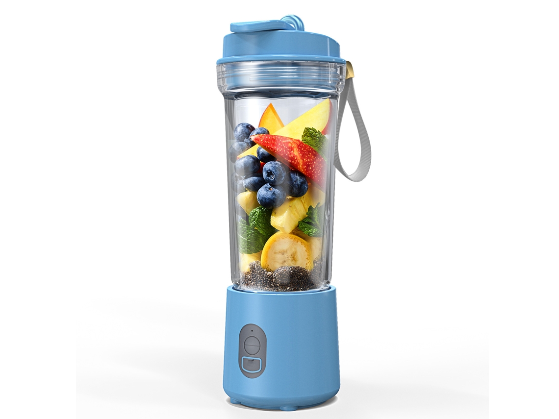 Exprimidor CHRUI De 180 W Con Usb, Capacidad De 500 Ml, 18 000 Rpm (Azul Cielo)