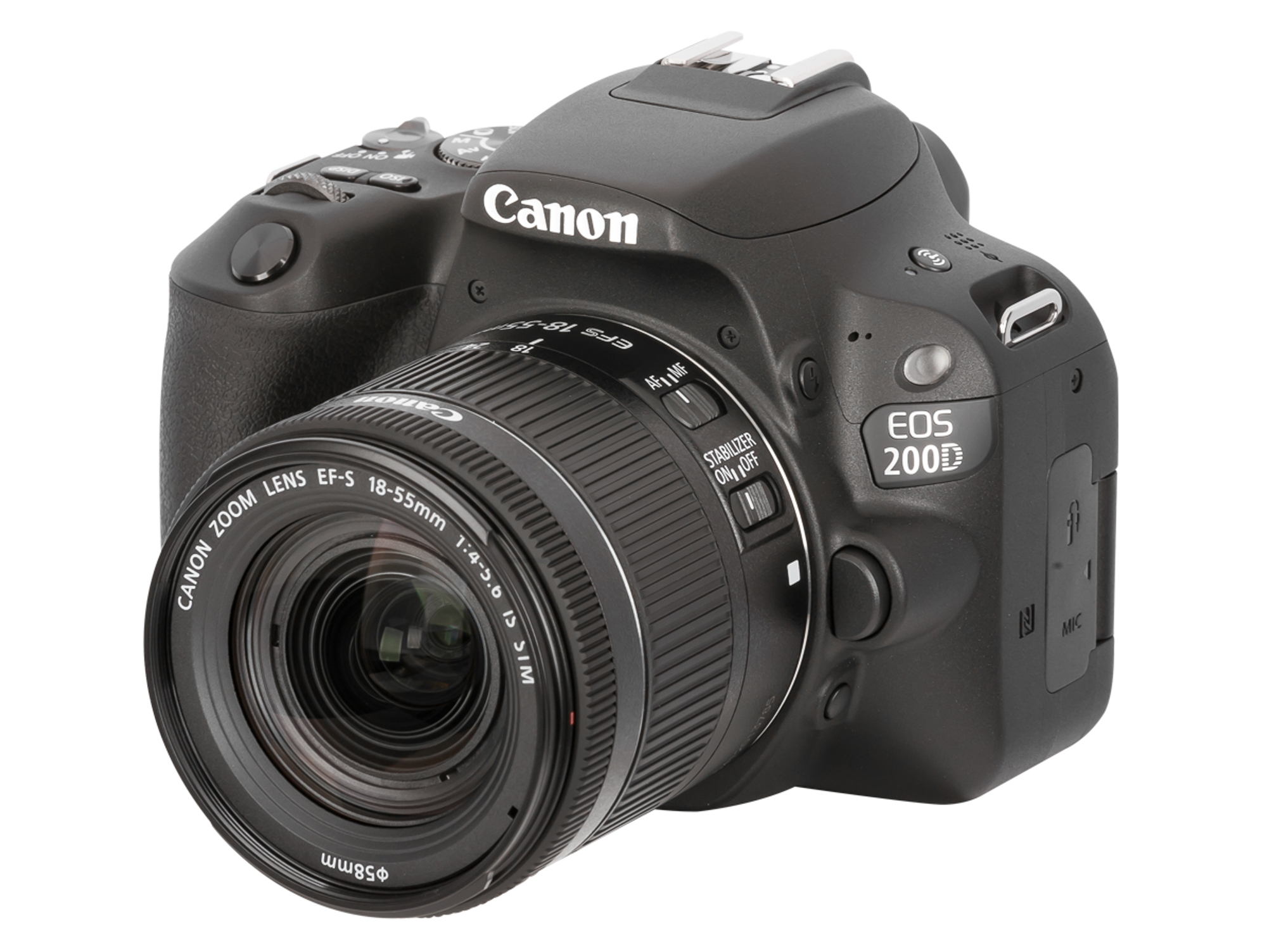 Kit Cámara Réflex CANON EOS 200D+EF-S18-55 IS STM (24.2 MP - ISO: 100 a 25600 - Sensor: APS-C)