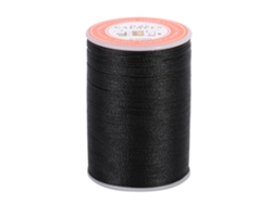 Hilo Redondo De Poliéster Encerado De 0,45 Mm Y 160 M Para Costura Y Manualidades En Cuero (negro)