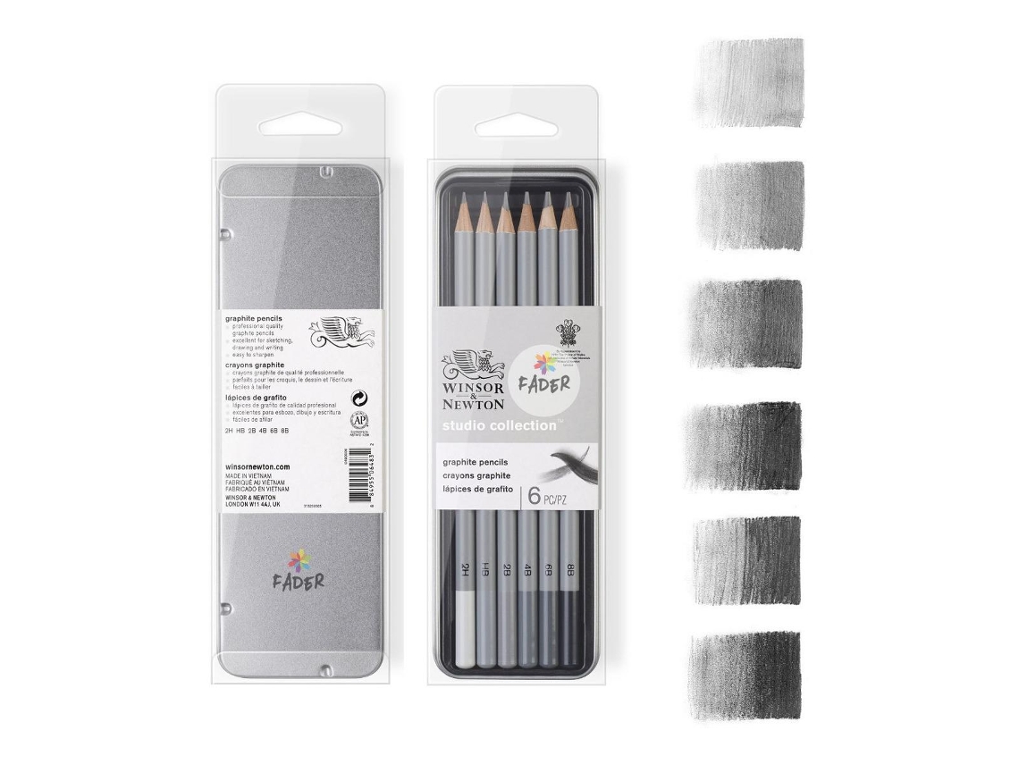 Juego de 6 lápices de grafito Winsor & Newton