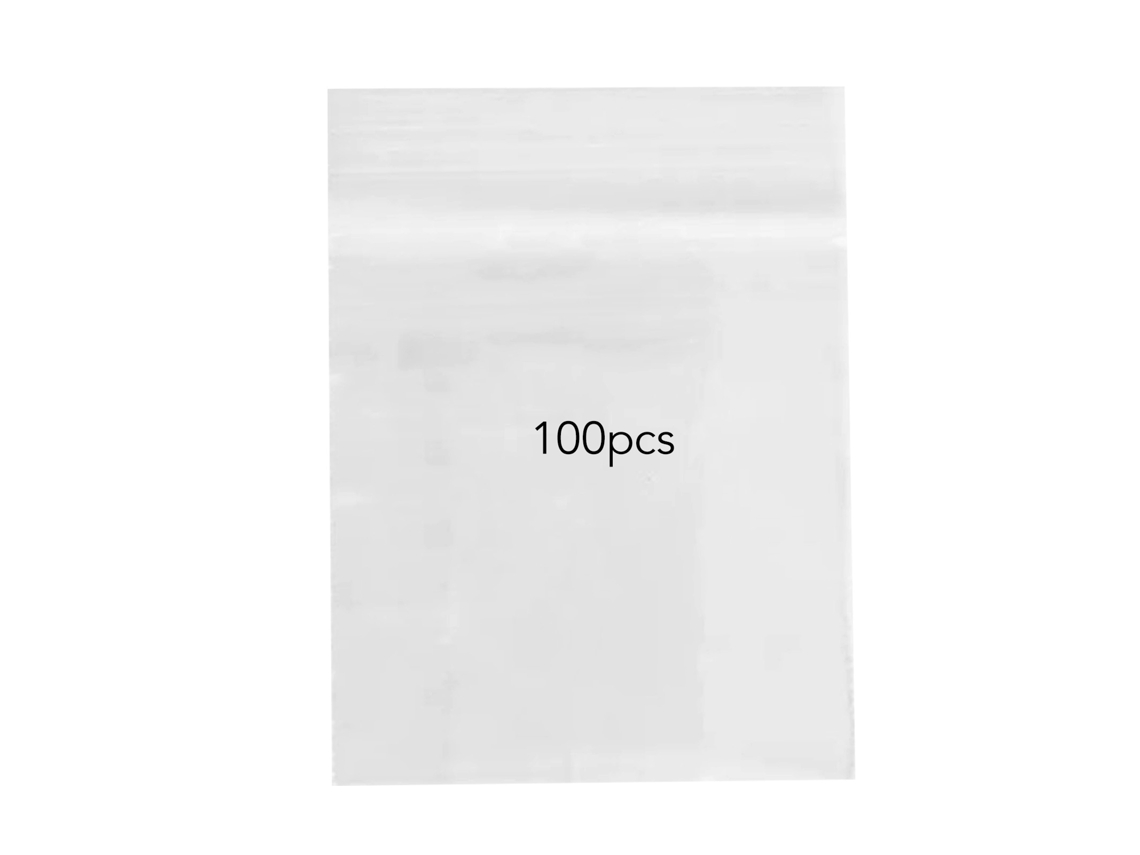 100 Bolsas Transparentes De Pe Selladas A Prueba De Fugas Para Guardar Aperitivos, Con Cierre De Cremallera, Para Uso Doméstico.