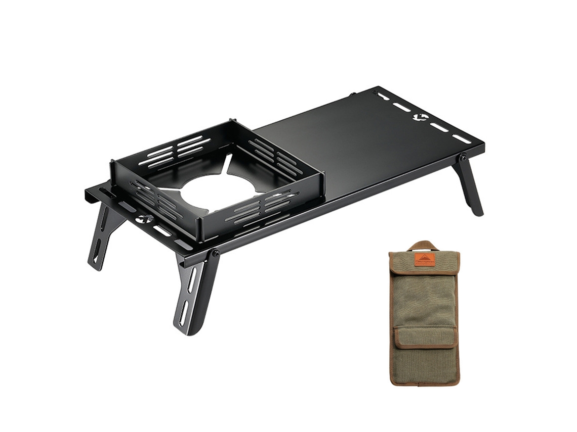 Mesa De Camping Plegable Pequeña Y Portátil De Acero Inoxidable Con Capacidad De Carga Ligera De 5 Kg.