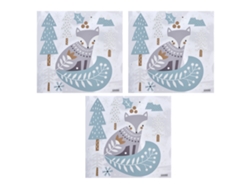 Baok - Juego de 3 pegatinas navideñas para pared con copos de nieve y bosque - Adhesivo electrostático para decorar ventanas, cristales y dormitorios