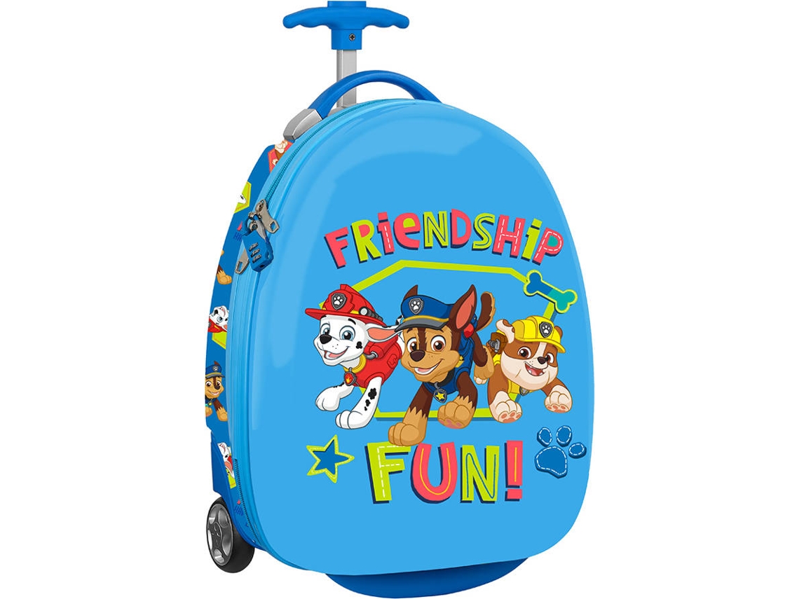 Maleta de viaje infantil Paw Patrol Friendship, azul (28 x 23 x 43 cm - 27,7 l)