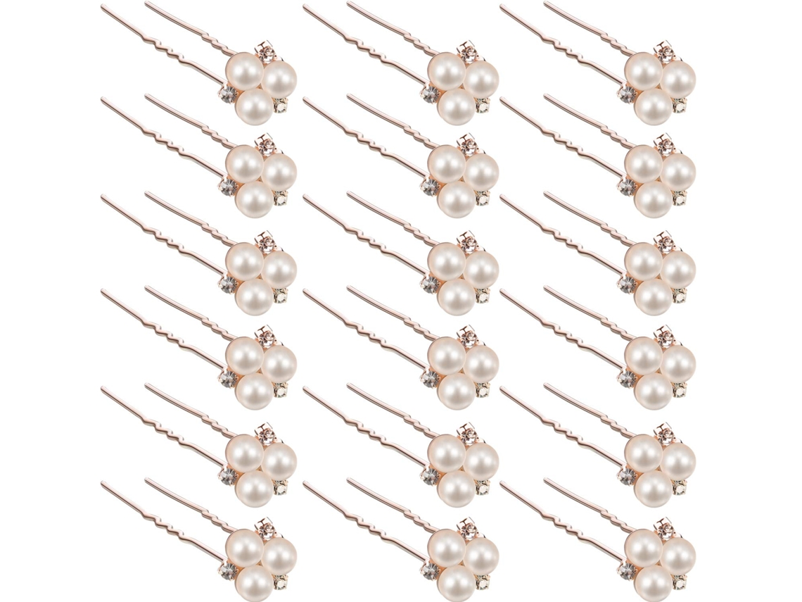 18 piezas de accesorios para el cabello de novia con clip de perla, accesorios para el cabello de boda, novias, damas de honor, niñas de las flores