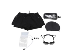 Conjunto De Bañador Para Hombre Con Gorro, Gafas, Bolsa Impermeable Y Tapones Para Los Oídos (xxl)
