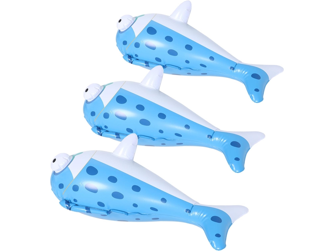 Juego De 3 Peces Inflables Flotantes, De Inflado Rápido, Portátiles