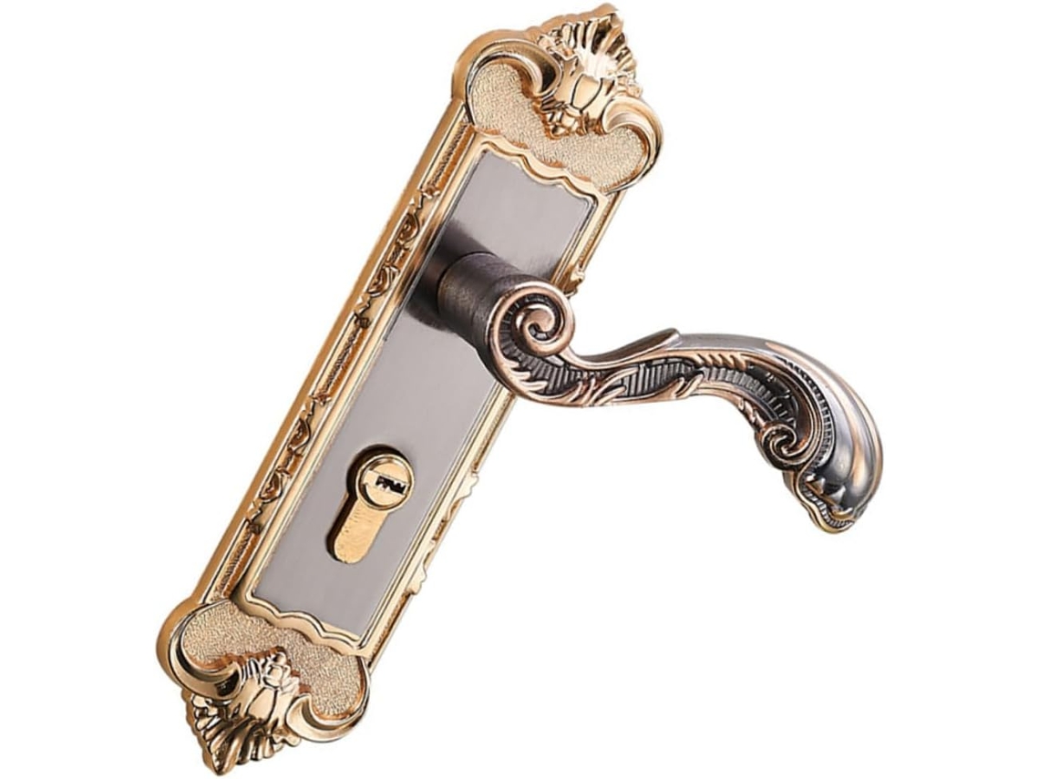 Puerta De Aluminio Con Cerradura, Estilo Europeo Vintage, Fácil De Instalar.