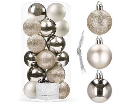 Pack de Bolas para Árbol de Navidad con 20 Piezas