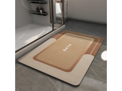 Alfombrilla De Baã±o Fina Y Antideslizante, Muy Absorbente Y De Secado Rã¡pido (marrã³n/45x75x0.4cm) Gertiz