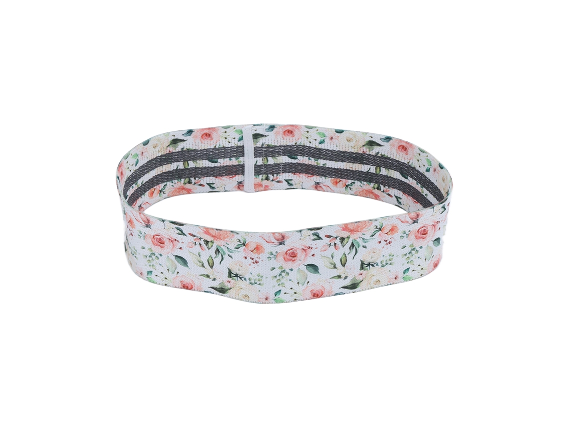 2026-banda De Resistencia Para Piernas Y Glúteos No Deslizante Flexible Yoga Squat Belt Blanca