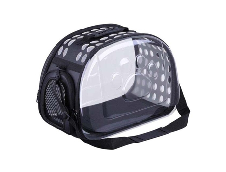 Transportín Transparente GATARIA para Gatos y Perros Preto