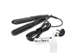 Plancha De Pelo Eléctrica Con Vapor Y Calefacción Ptc Cerámica Nanométrica Negro 110-240v Plug Us