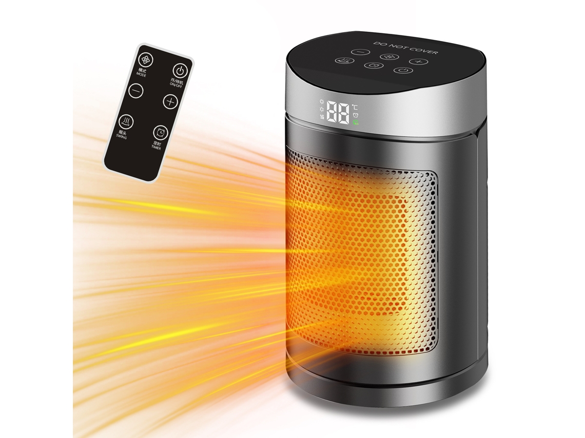Calentador PTC Eifson de 1500 W: rápido y seguro (plateado)