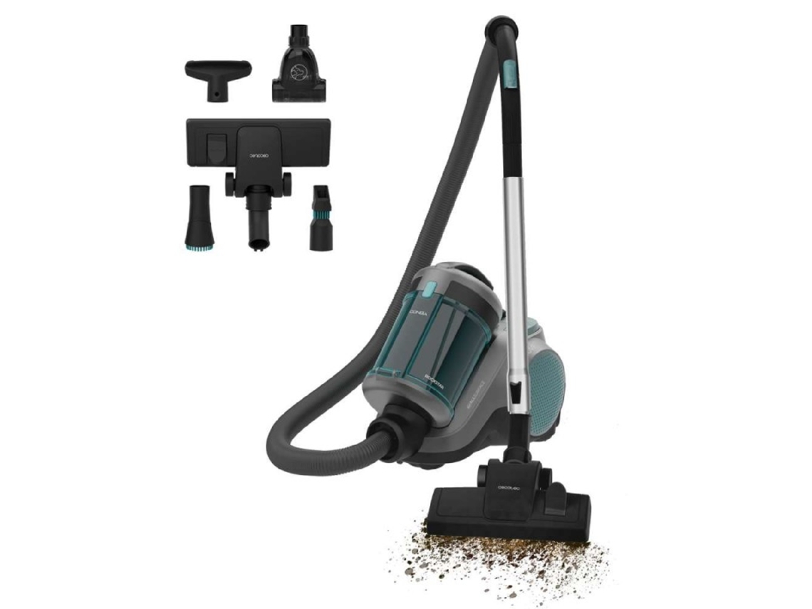Cecotec Aspiradora De Trineo Con O Sin Bolsa Conga Rockstar Cyclonic Powerbag. 900w, Succión Potente De 175aw Y 20kpa