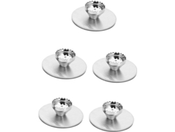 Juego De 5 Soportes Magnéticos Para Baño, Inoxidables, Para Colgar.