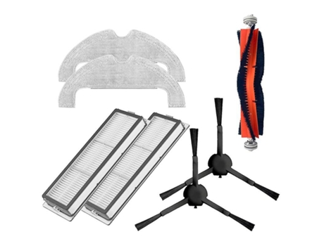 Kit de pano de esfregona com filtro de escova lateral principal para xiaomi vacuum 2 ultra