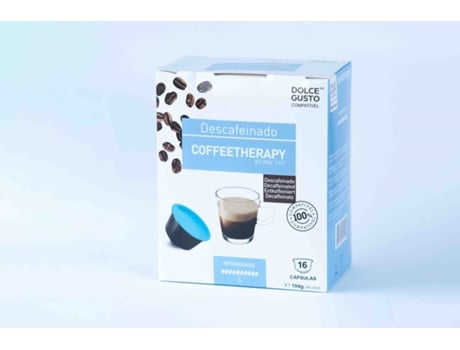Cápsulas COFFEETHERAPY Descafeinado (16 Cápsulas - Compatible Dolce Gusto)