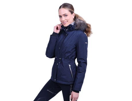 Chaqueta de Mujer HV POLO Capucha Alita Azul (M)