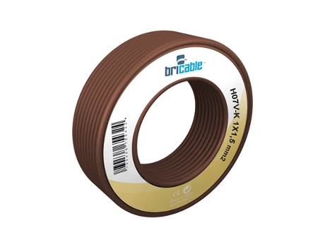 Cable Elec Hilo Flexible H07V-K BRICABLE 1X1,5Mm Marr 100 Mt BRICABLE