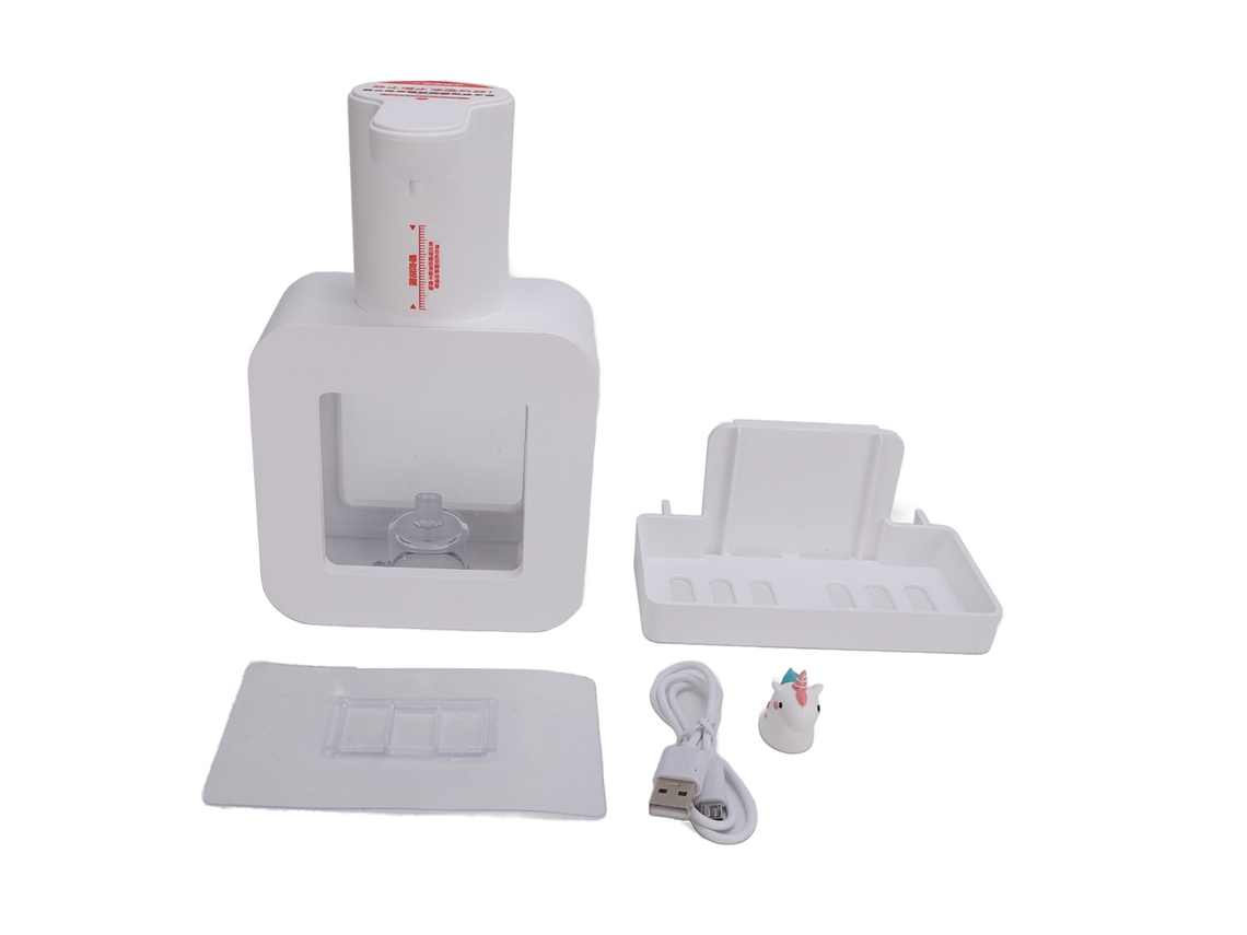 Dispensador Automático De Jabón En Espuma Sin Contacto Con 3 Niveles Ajustables, Recargable De 1200 Mah, Para Cocina Y Baño.