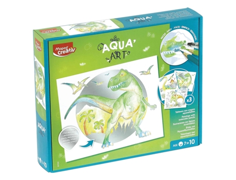 Juego Creativo MAPED Aqua' Art Dinosaurios Creativ 907058 (Edad Mínima Recomendada: 7 años)