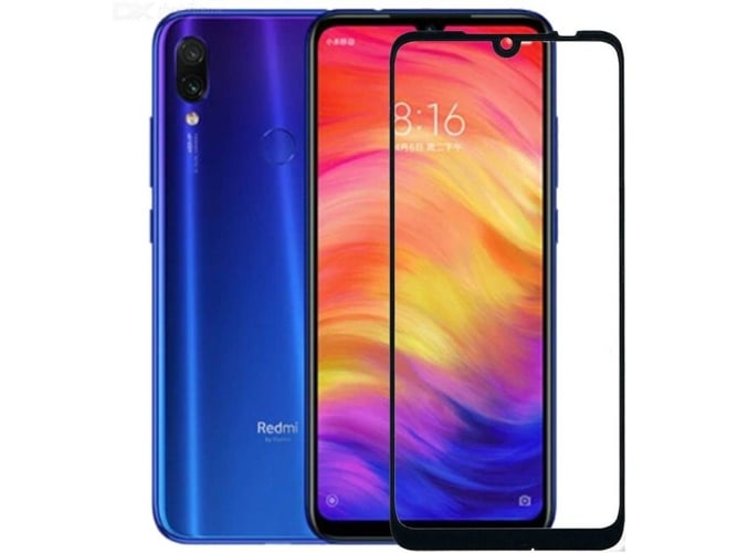 Protector de Cristal Templado Xiaomi Redmi Note 7 5D Full Cover Negro