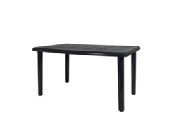 Mesa Oval Reciclada Exterior 140x90 Gris Volcánico Olot Garbar