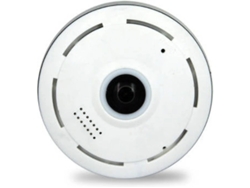 Mini cámara ojo de pez panorámica de 360 grados Bestvite 1080P HD con WiFi y audio bidireccional (blanca)