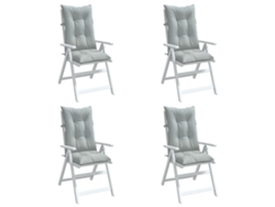 Cojines para silla alta (4 unidades, tela mixta, Dkd Home Decor)